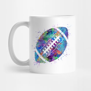 American Football Ball Watercolor Mug